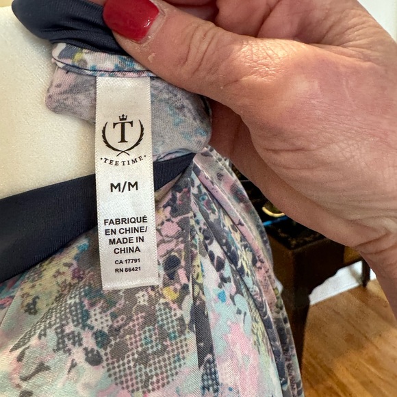 Women's Tee Tome Sleeveless Mock Neck Golf/Tennis Top - Picture 7 of 8